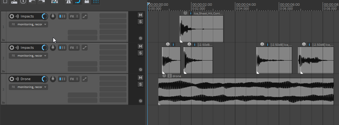 Create Resample Track preview